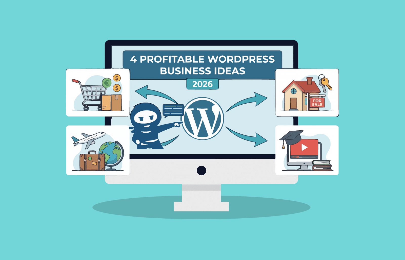 Image showing 4 Creative, Profitable, and Easy to Set Up Business Ideas Using WordPress
