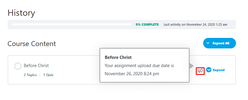 assignment deadlines