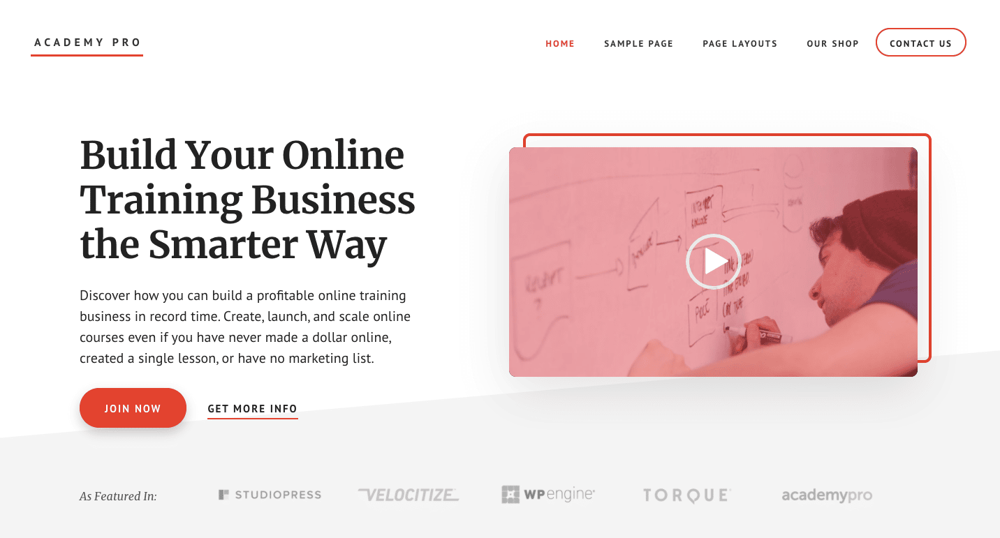 academy pro learndash theme