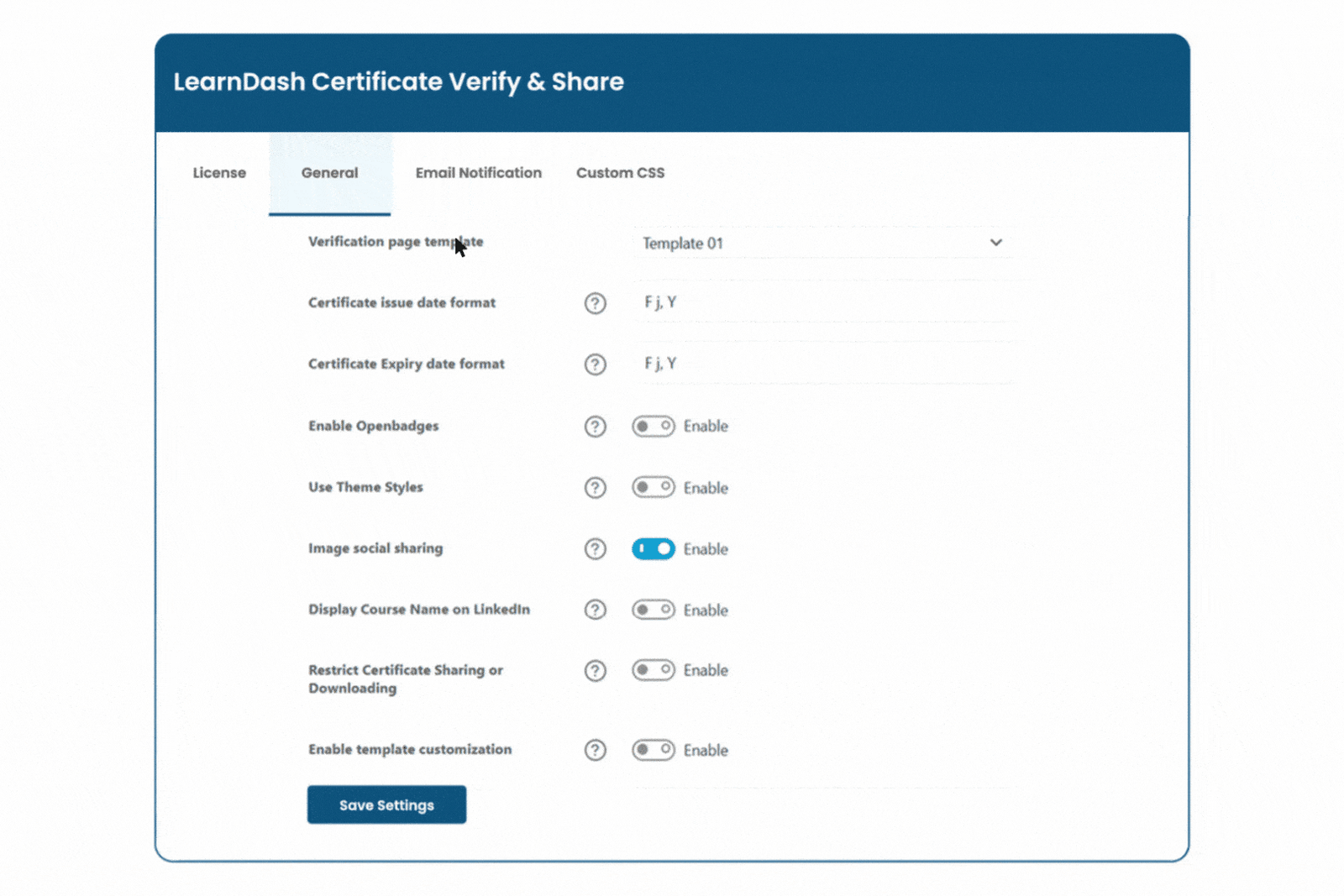 Image showing Restrict Certificate Sharing When Needed.