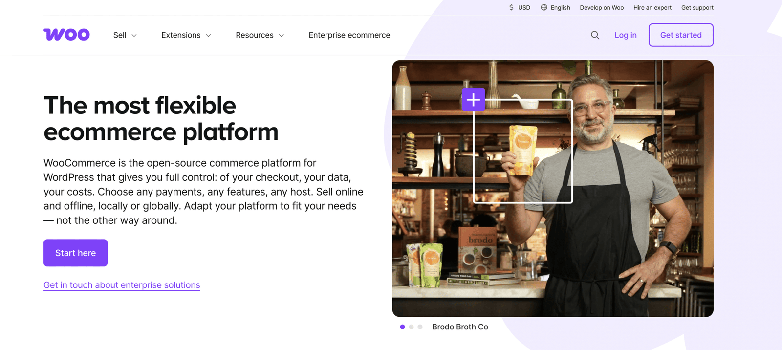 Image showing WooCommerce website. 