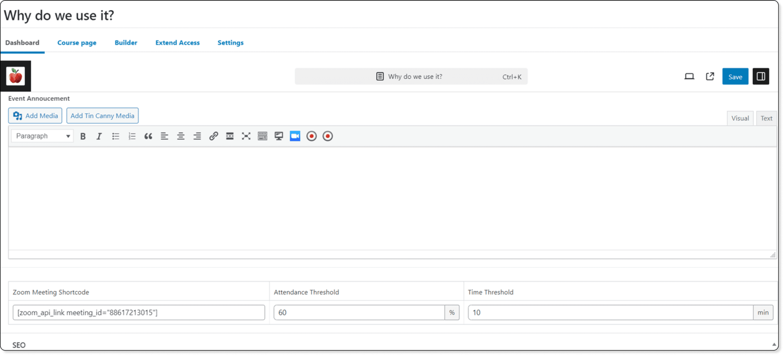 LearnDash Zoom and Event Espresso Integration