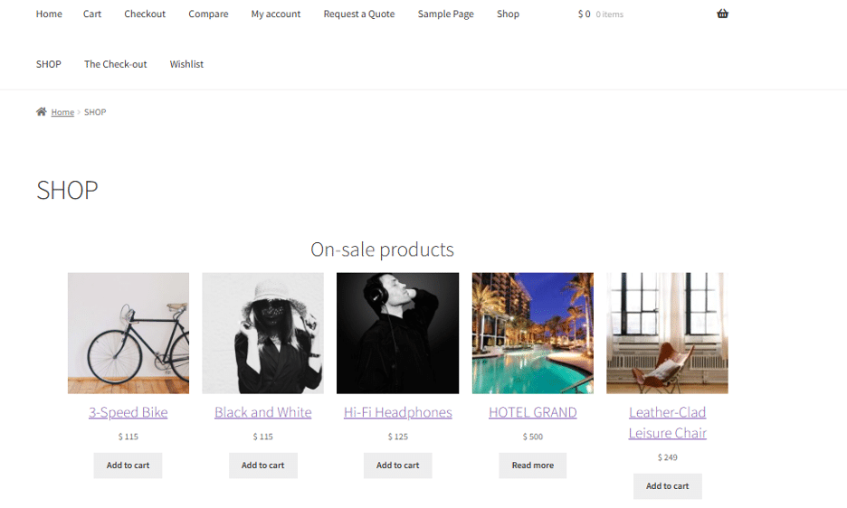 Image showing implementation after woocommerce blocks