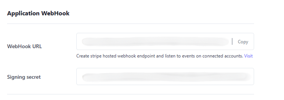Image showing application WebHook in WordPress.