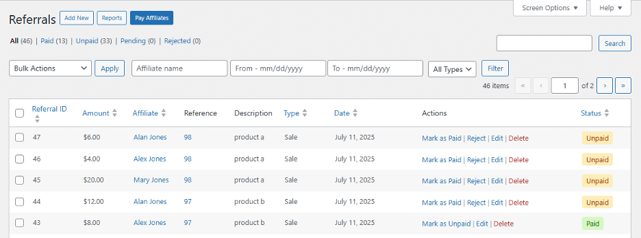 Image showing how to add referrals.