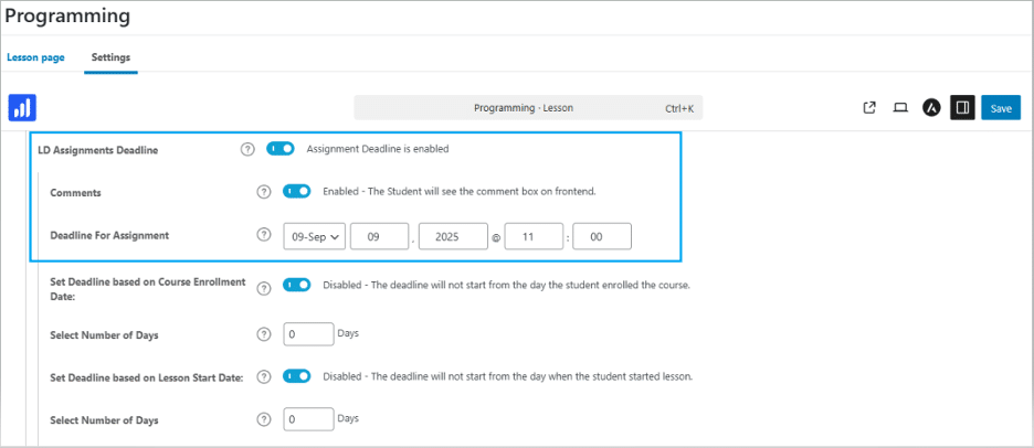 image showing how to set specific calendar date & time