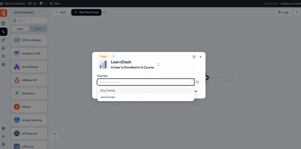 Image showing How To choose a specific course or any course.