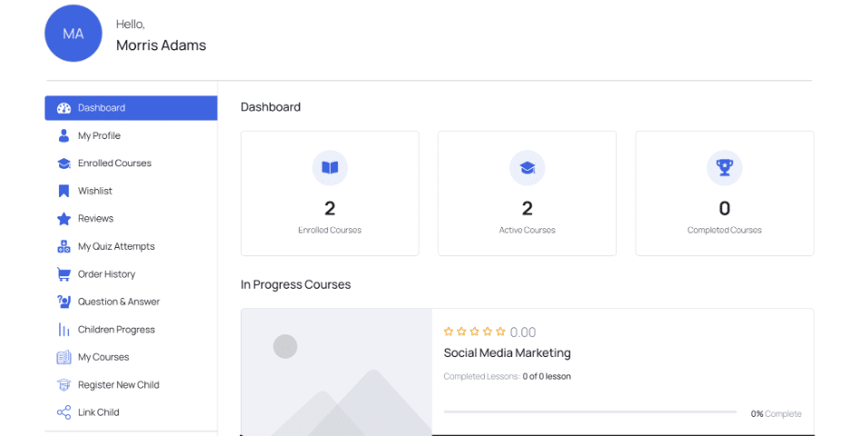 Image showing the course completion rates. 