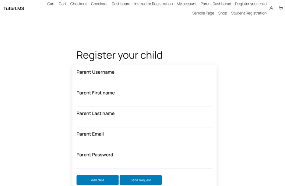 Image showing how to register your child. 