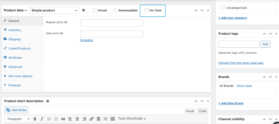 Image showing a feature for e product settings. 