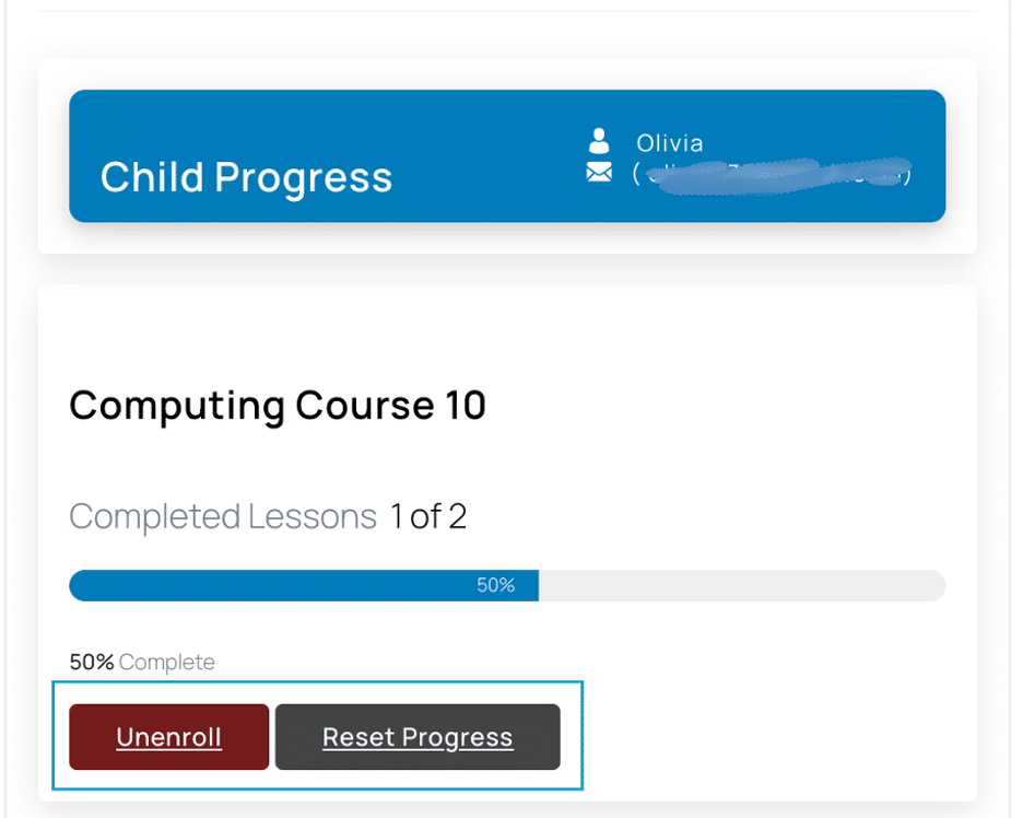 Image showing your childs progress.