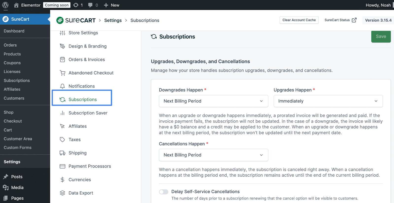 Image showing Built-in Subscriptions and Automation: Manage recurring billing, dunning, and automated workflows natively, no need for extra plugins.