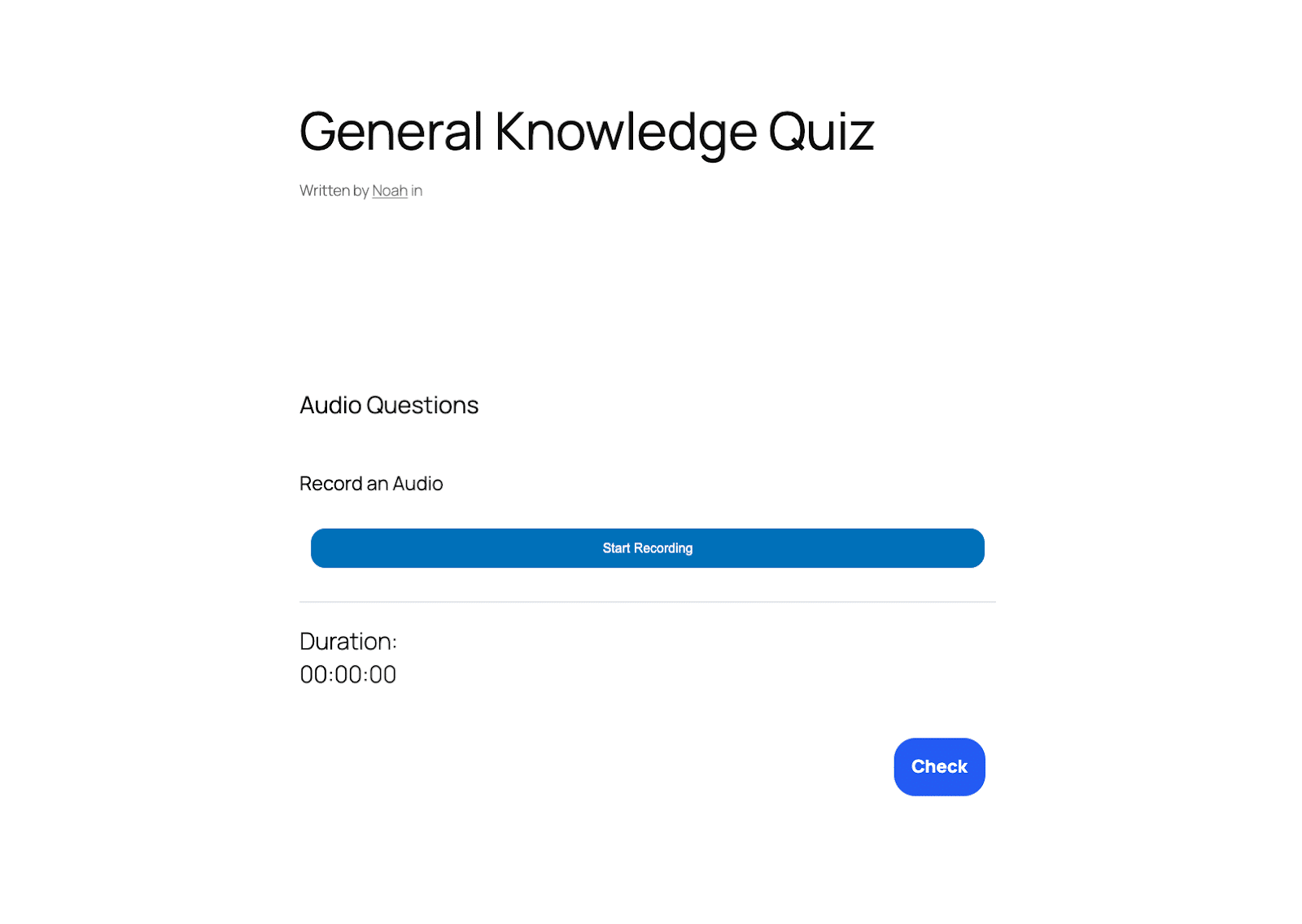 Image showing a general knowledge quiz. 