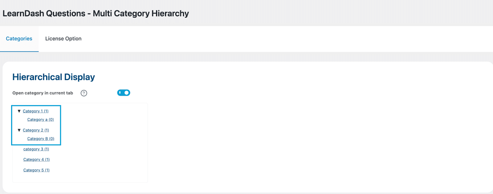 Image showing learnDash - Multi Category Hierarchy.