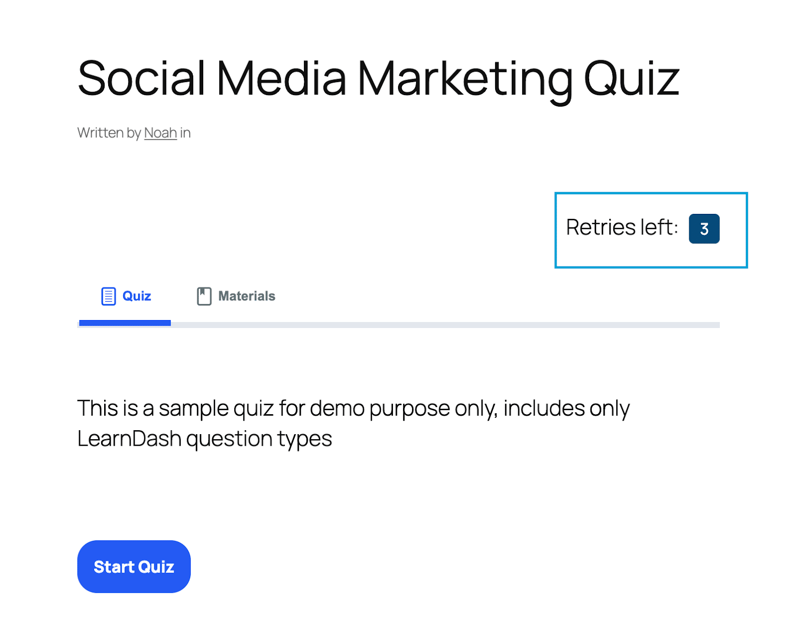 Image showing social media marketing quiz. 