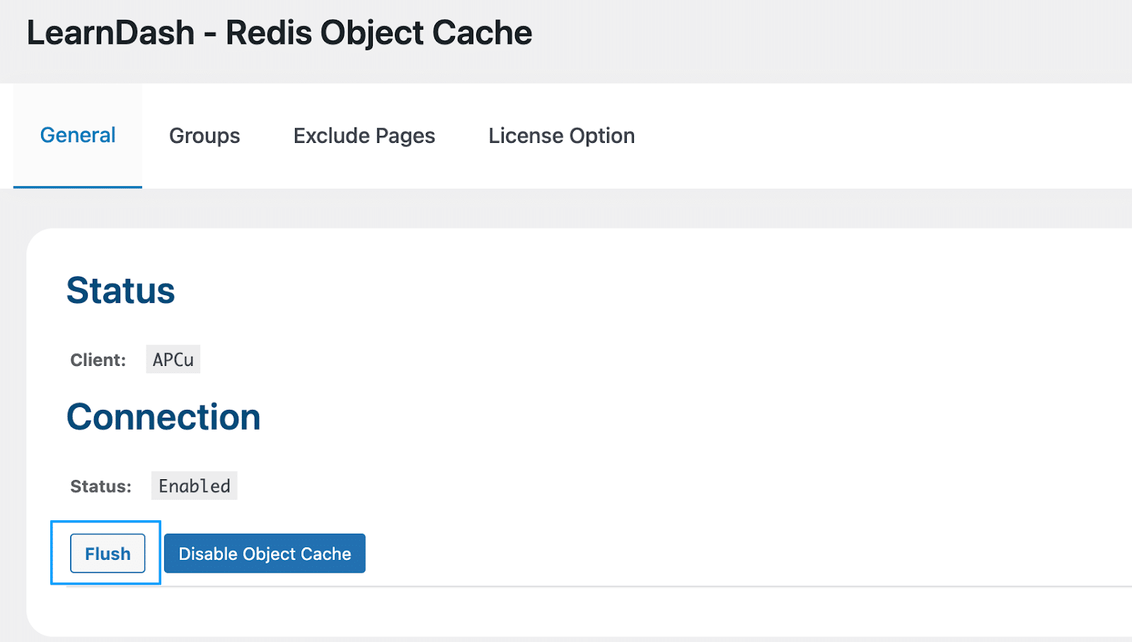 Image showing Flush the cache when needed. 