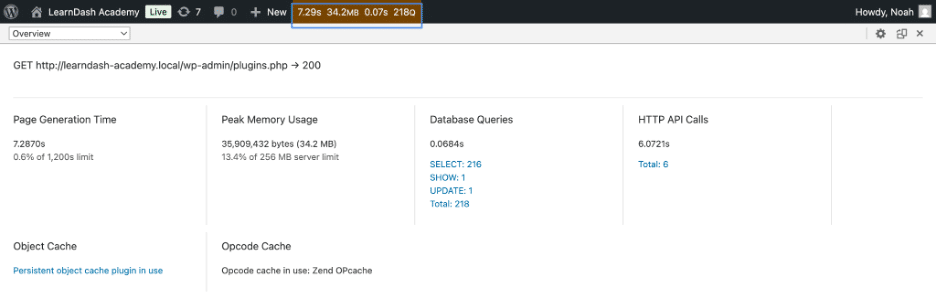 Image showing on How to Check if the Redis Object Cache Is Active second step. 