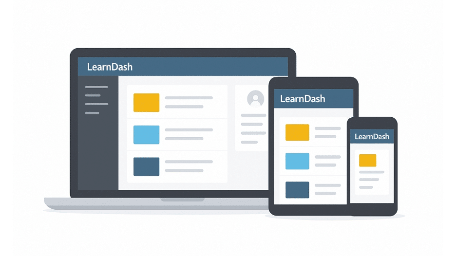 Image showing a LearnDash dashboard.