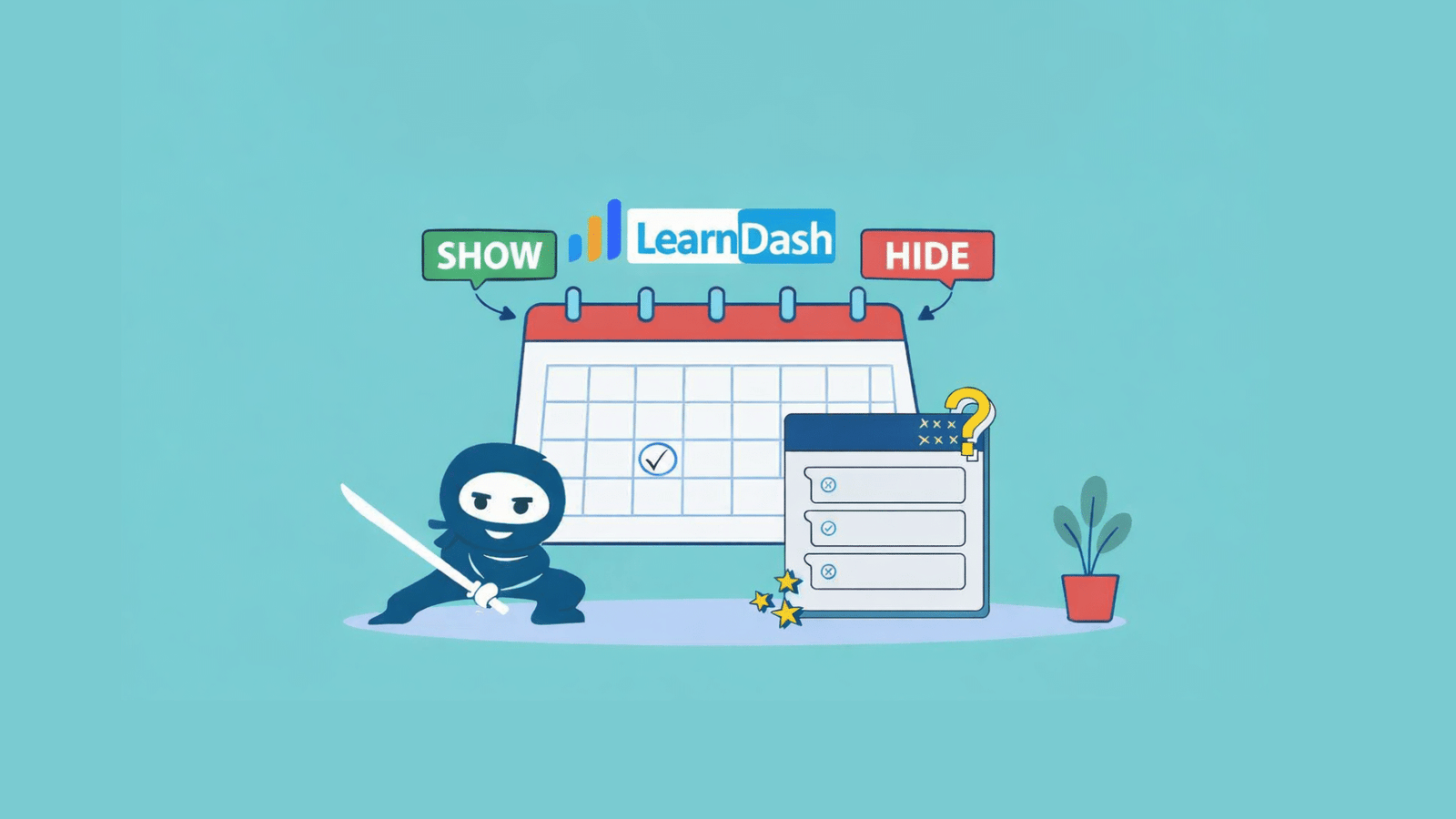 Image showing How to Drip Content in LearnDash: Automatically Show or Hide Courses, Lessons, Topics, and Quizzes