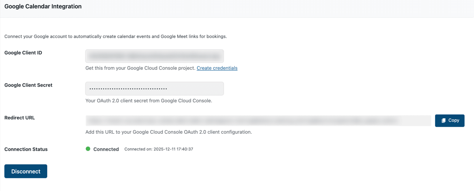 Image showing how to integrate google calendar on woocommerce bookings.