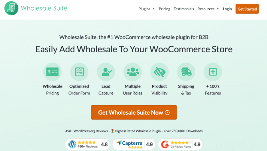 Image showing Wholesale suite dashboard.