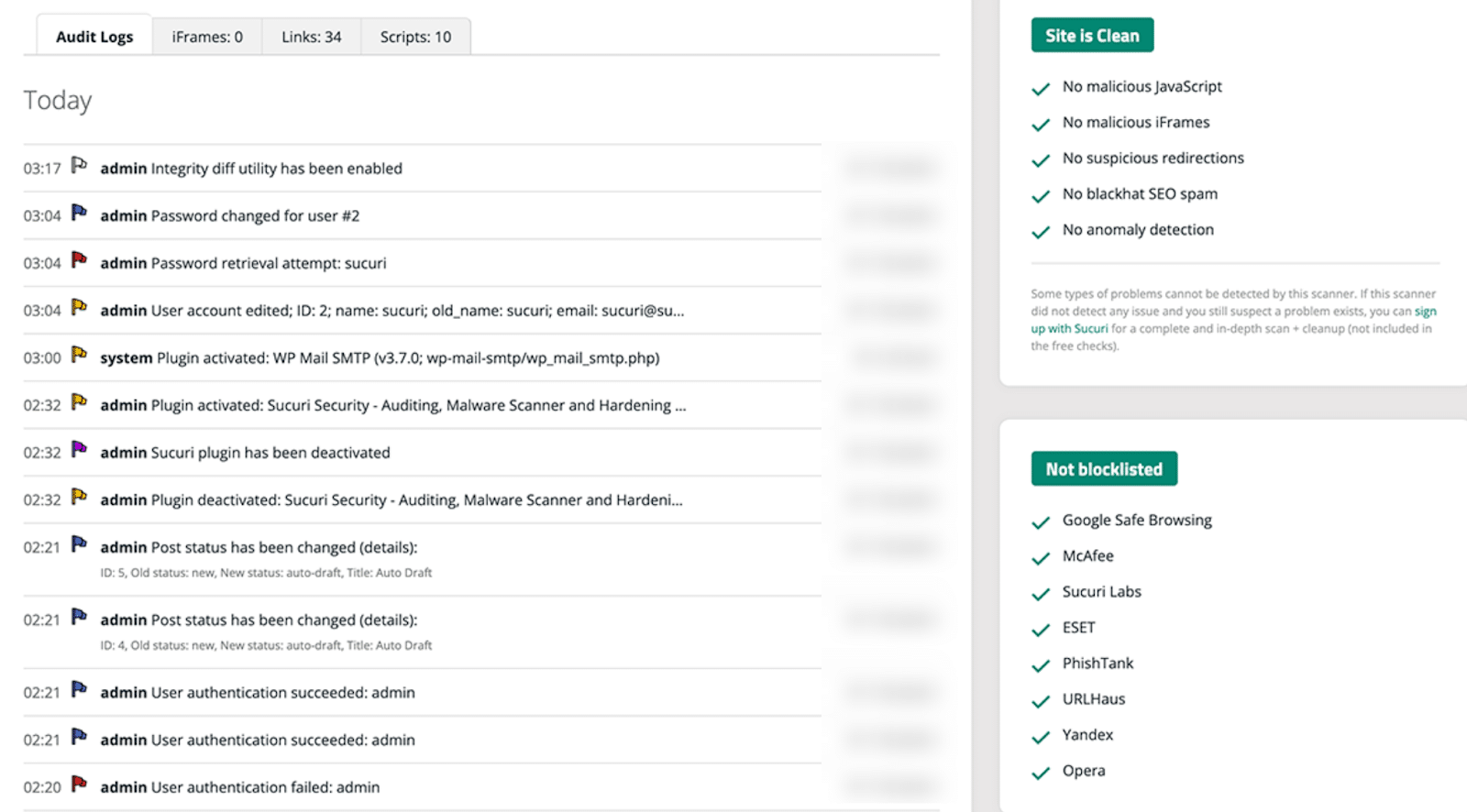 Image showing how to monitor for malware