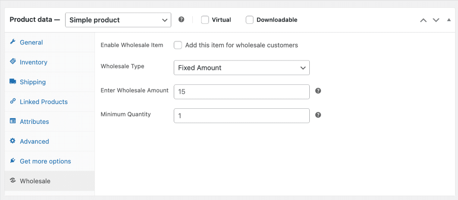 Image showing product data.