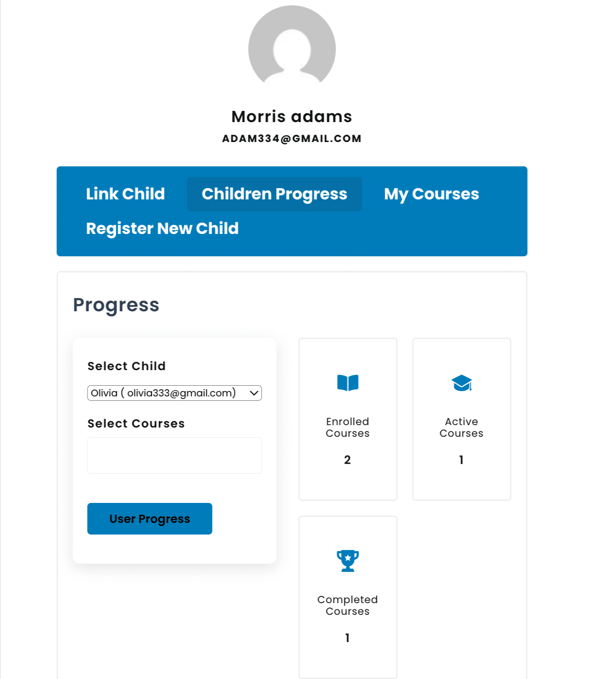 Image showing your childs progress. 