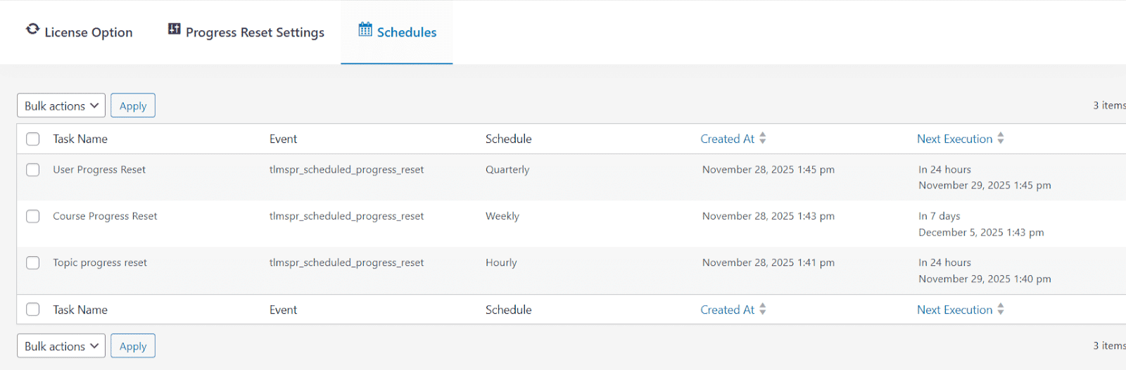 Image showing your class schedules. 
