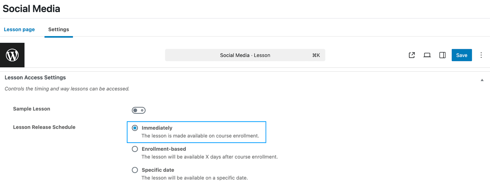 Image showing social media settings pages.