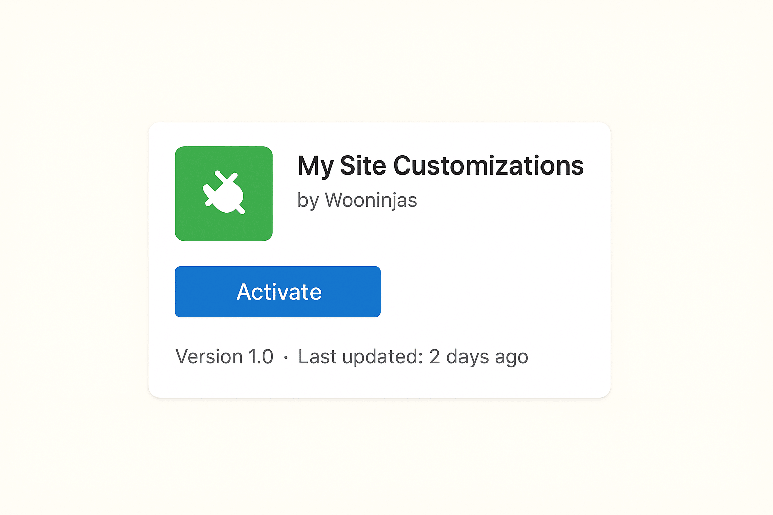 Image showing how to Centralize Custom Code in a Site-Specific Plugin