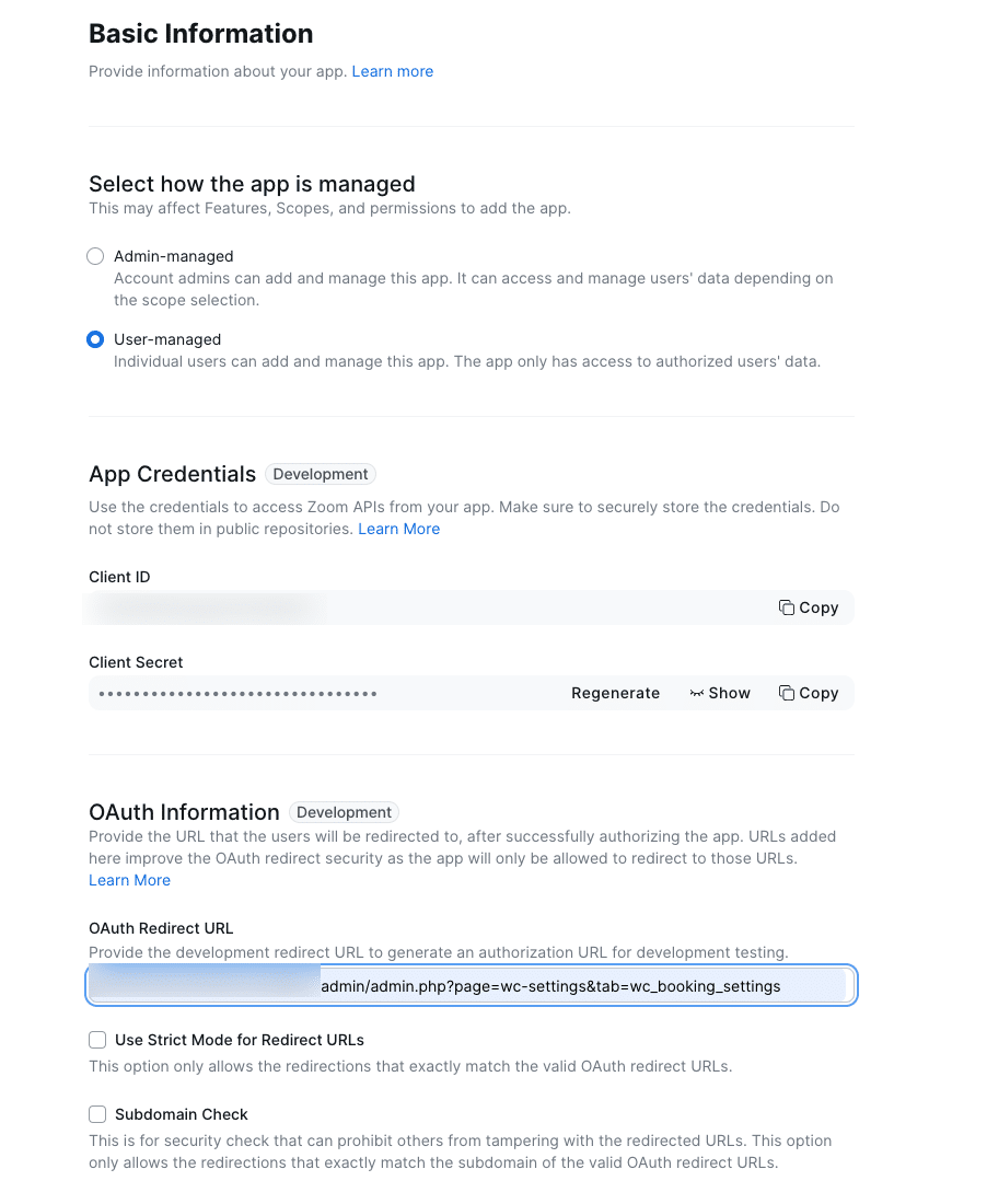 Image showing basic information on how the app is managed.