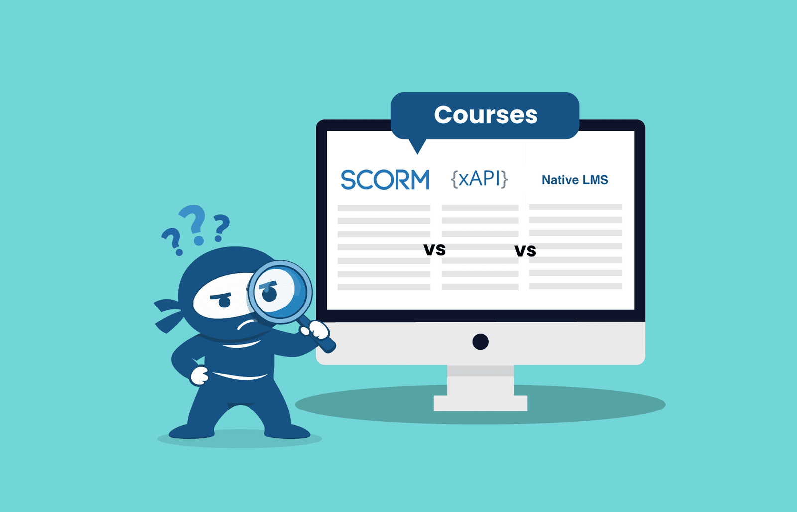 Image showing SCORM vs xAPI vs Native LMS Courses: What to Use and Why
