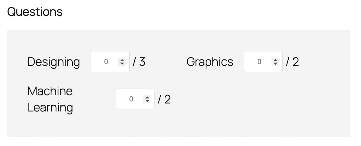Image showing the designing, graphics, and machine learning qustions.