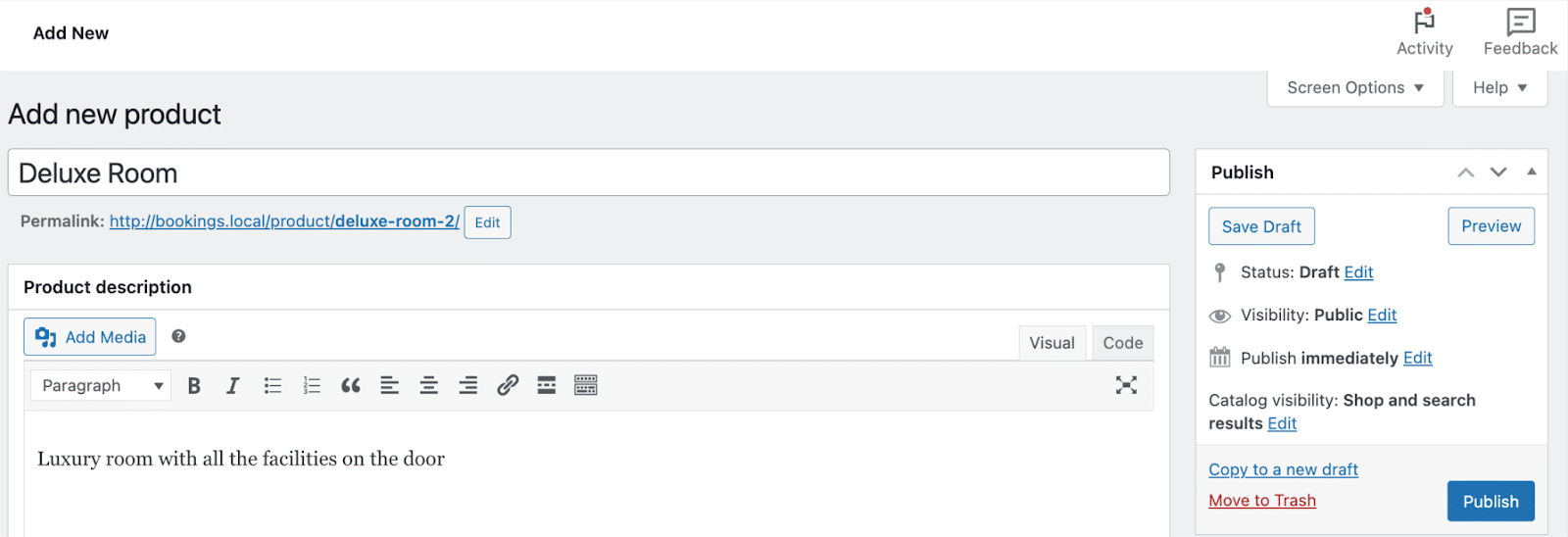 Image showing how to add a new product.