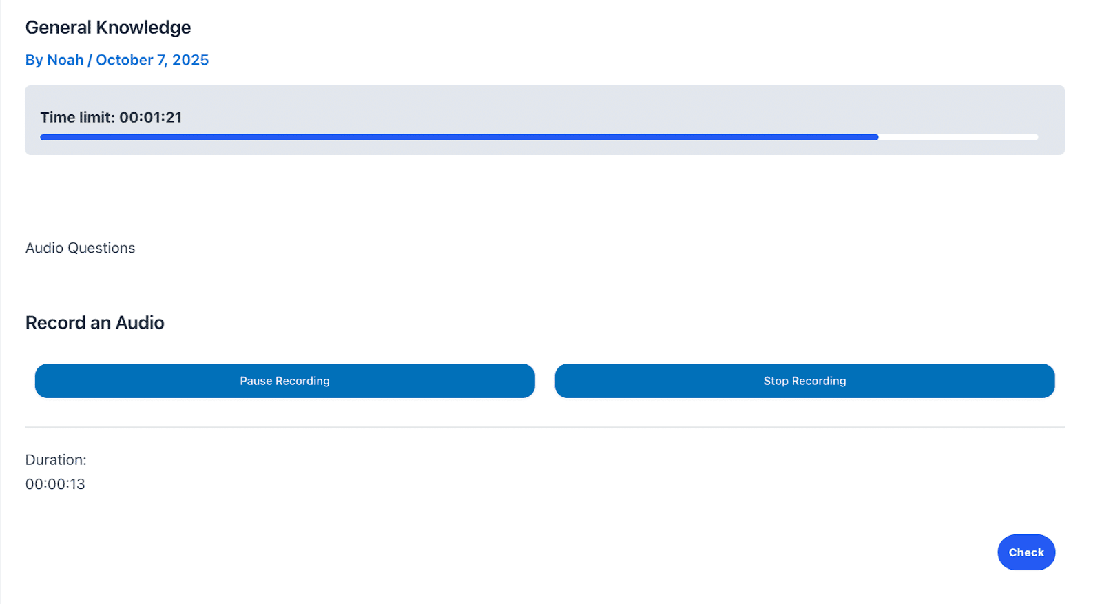 Image showing how to record an audio.