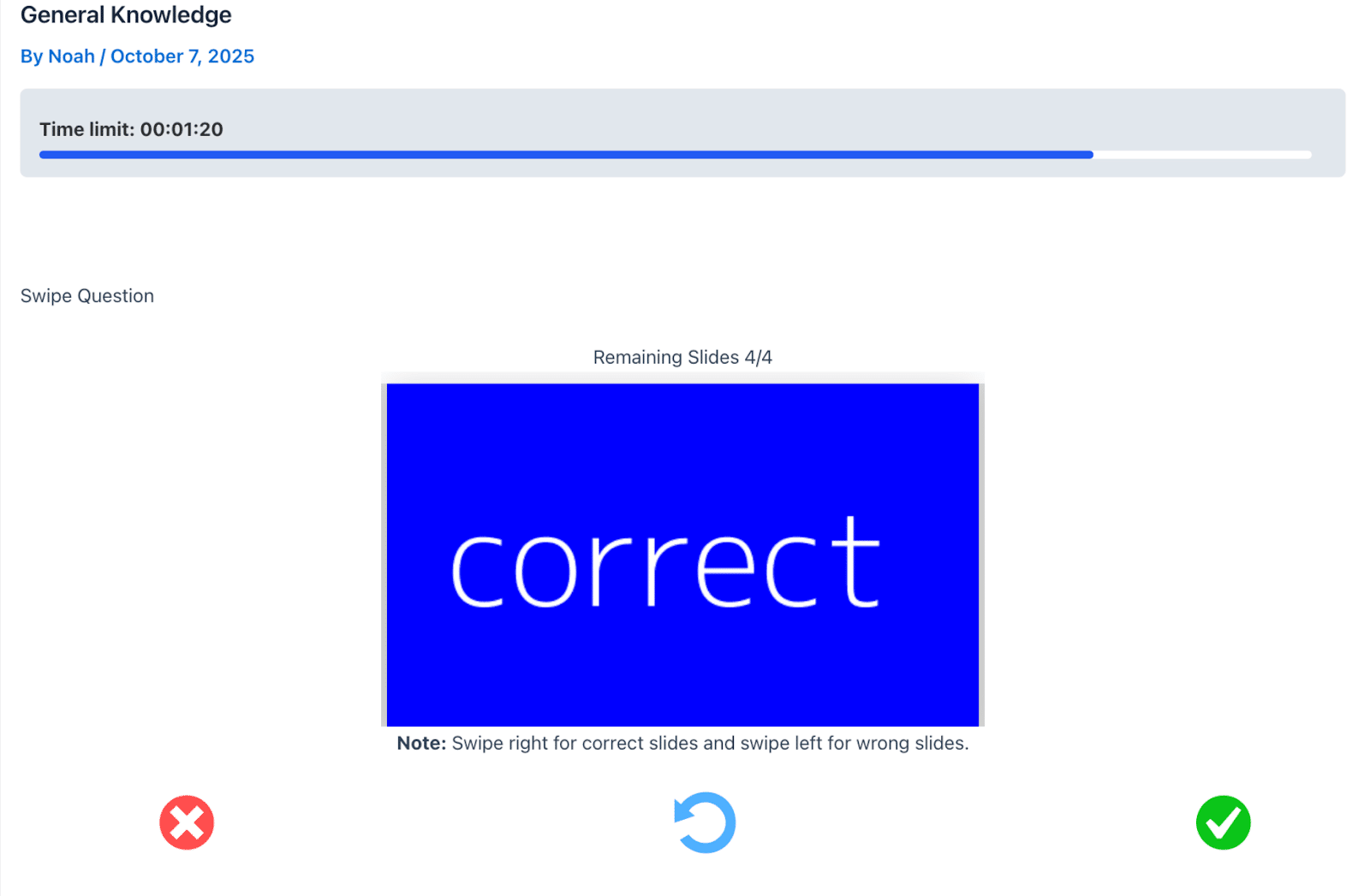 Image showing general knowledge remaining slides.
