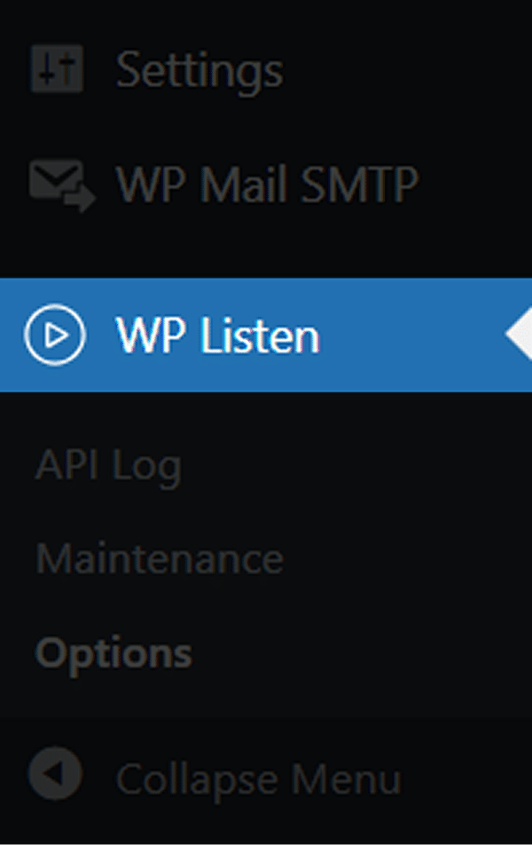 Image showing WP Listen installation. 
