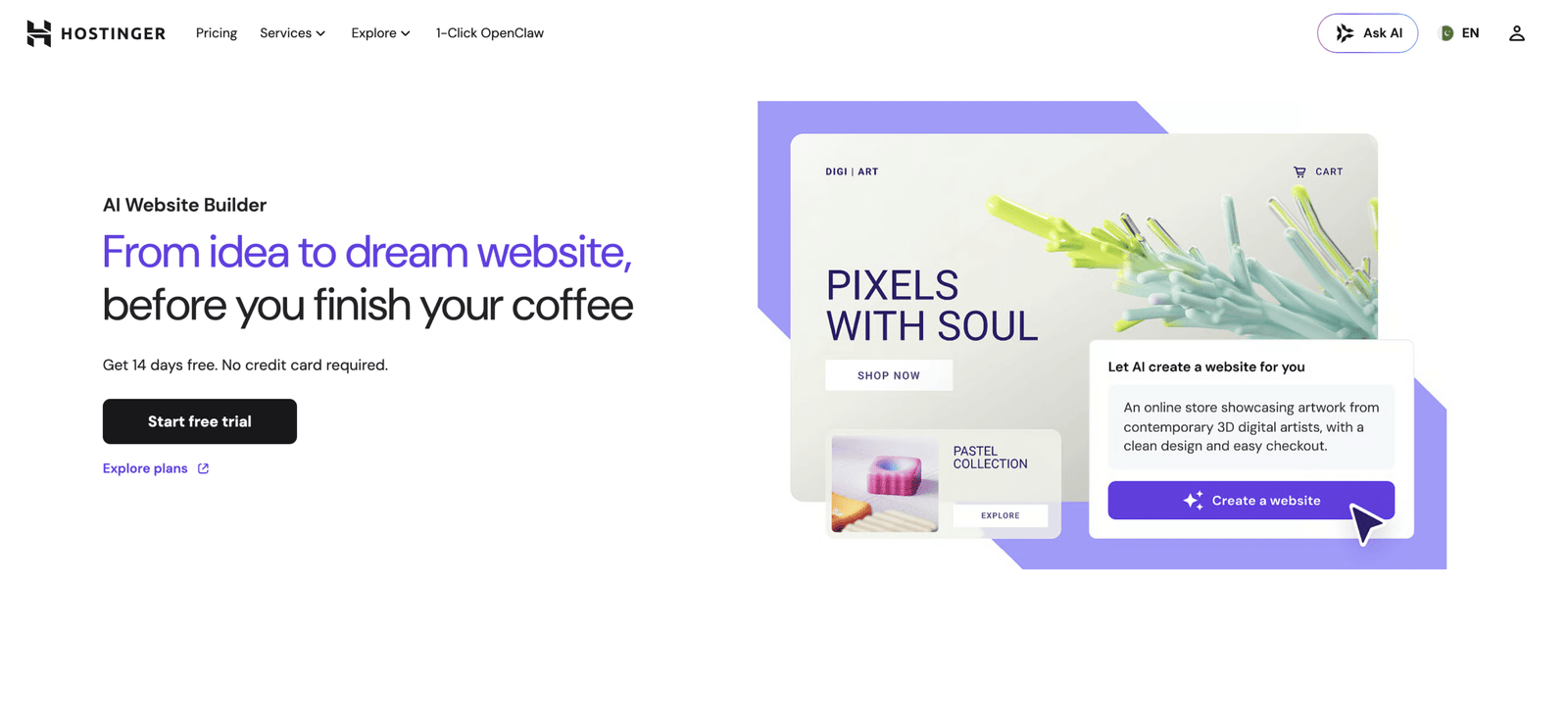 Image showing Hosting website.