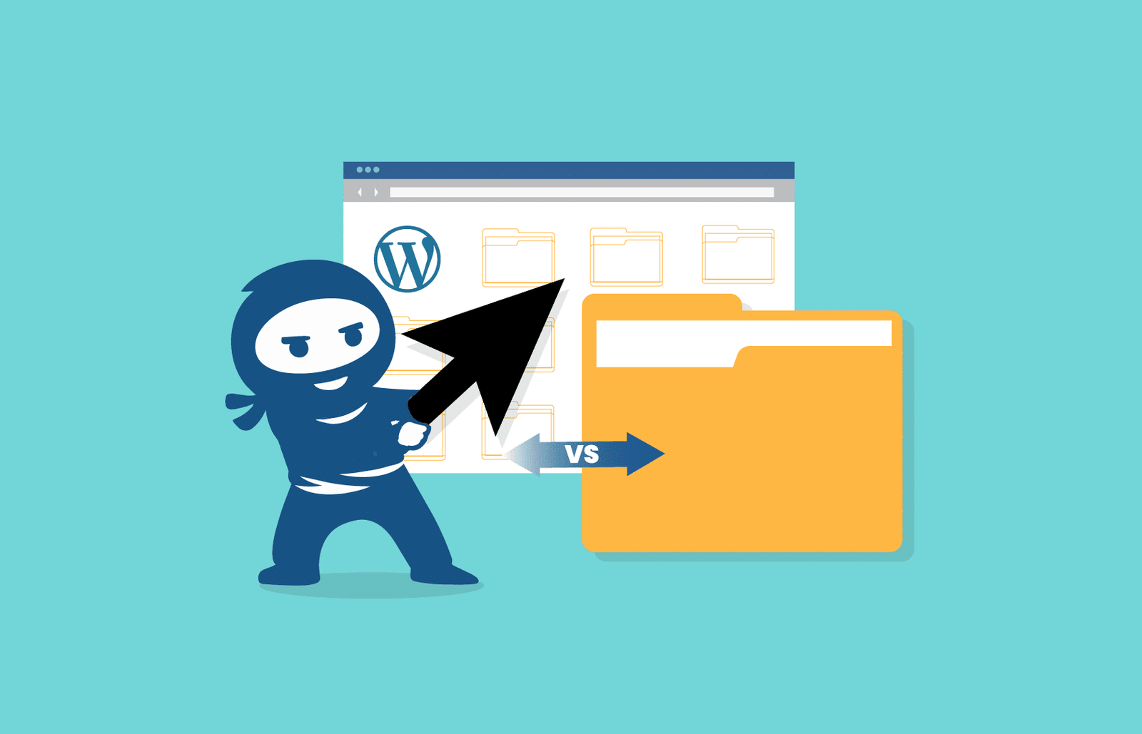 Image showing WP Document Library vs. Manual File Management in WordPress