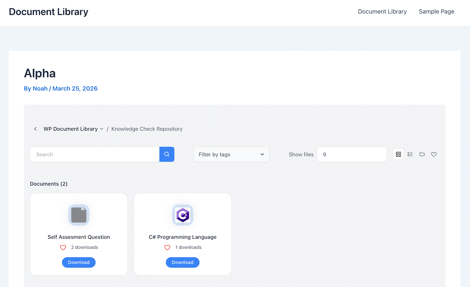 Image showing how you can Display Documents in Groups. 