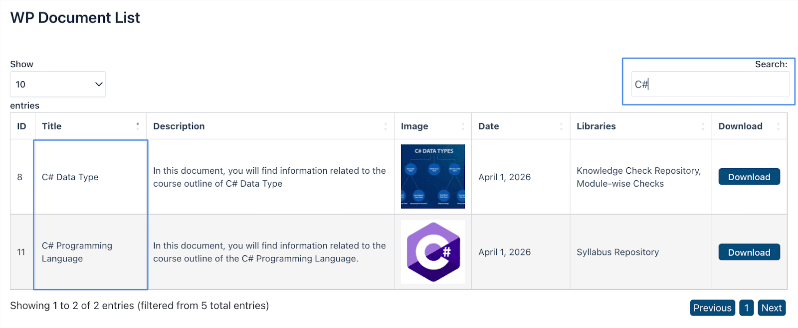 Image showing For large courses with dozens or hundreds of resources, this feature alone can dramatically improve usability.