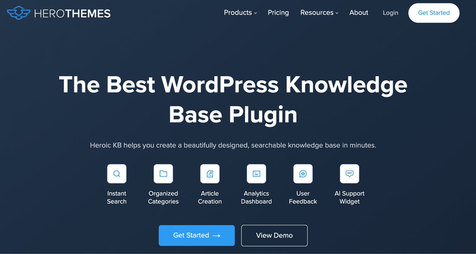 Image showing Heoric Knowledge Base Plugins (2026 Edition) website home page. 