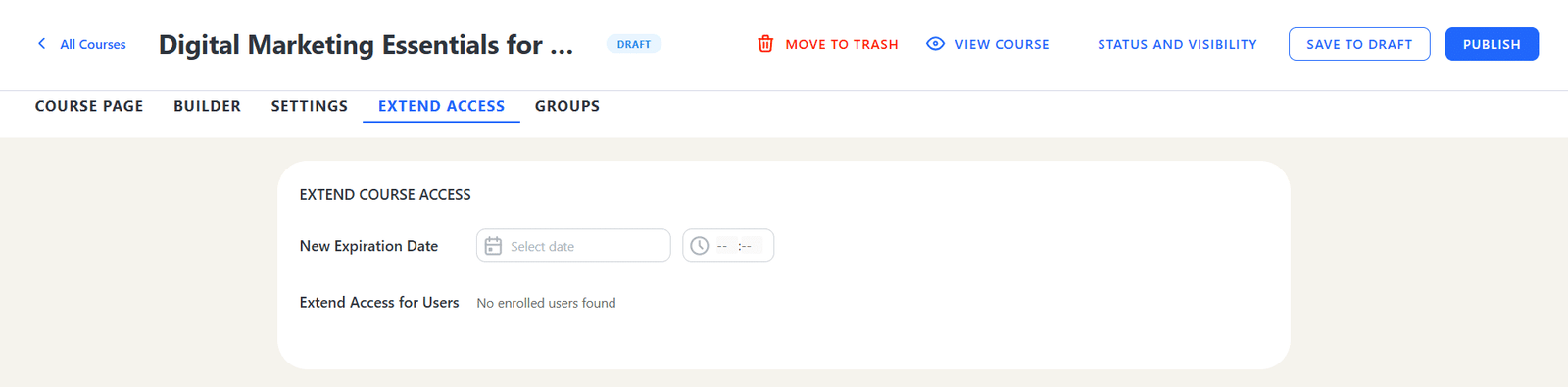 Image showing how to extend access for specific learners.