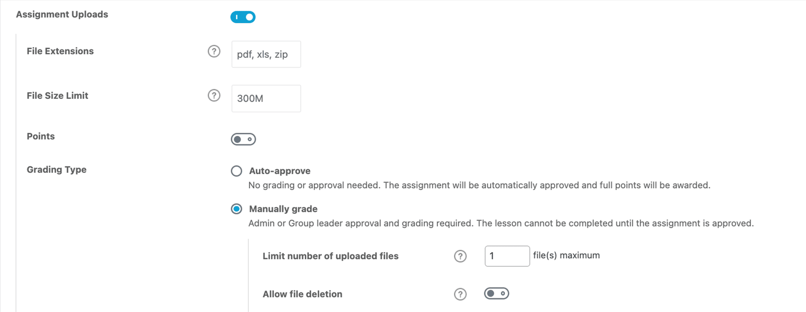Image showing how to upload assignments.