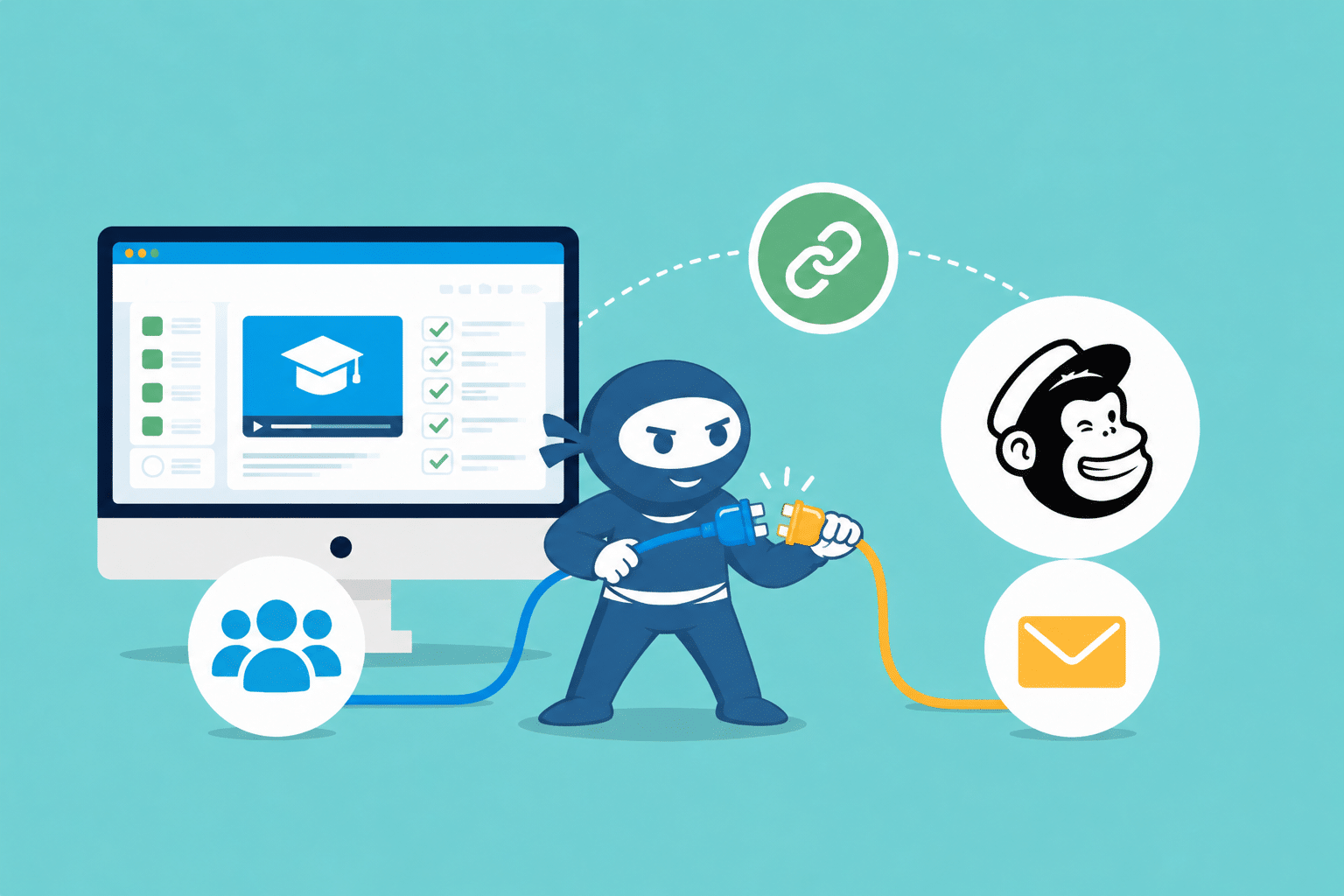 Image showing How to Integrate Mailchimp with LearnDash (5 Easy Methods)
