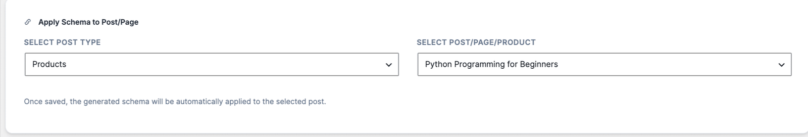 Image showing post types - products.