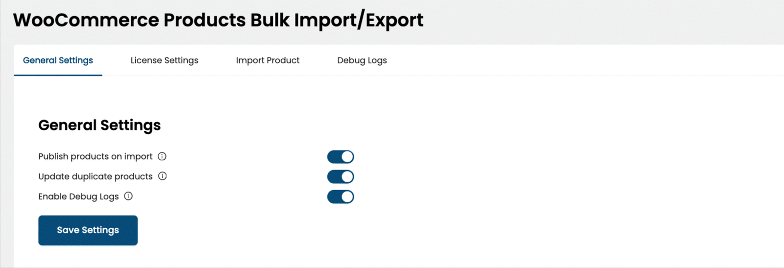 Image showing WooCommerce products bulk import/export.