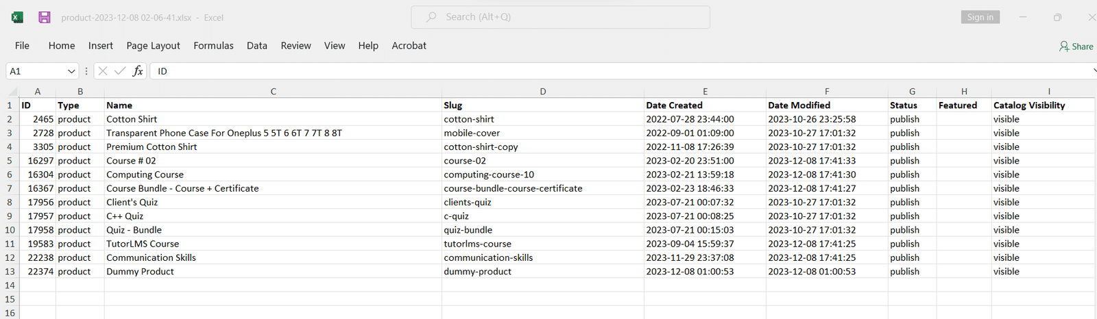 Image showing Edit Products Offline.