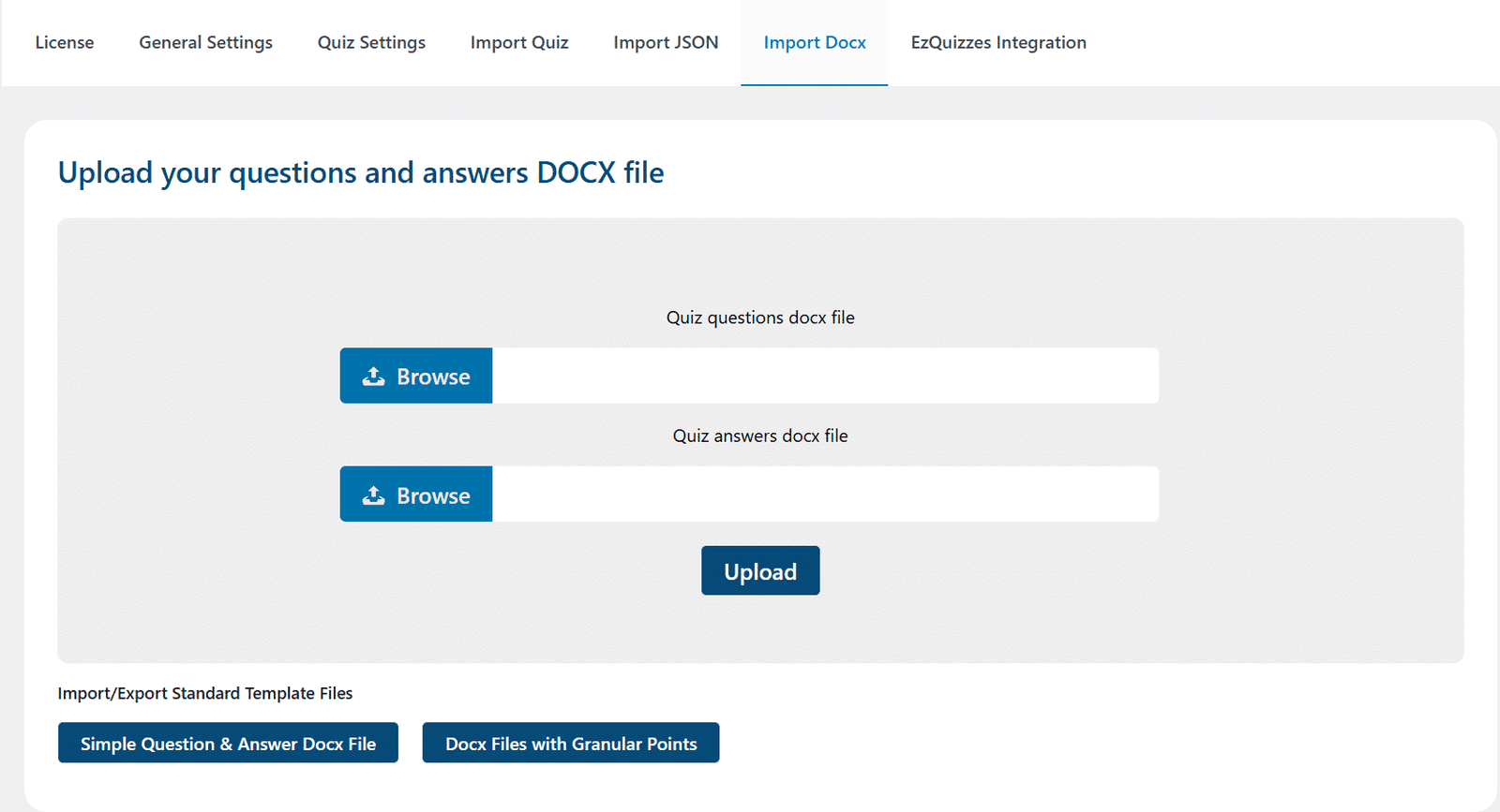 Image showing import Docx.
